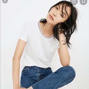 Madewell whisper cotton ringer tee